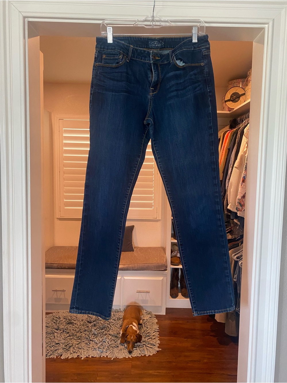 Lucky Brand Dark Indigo Straight Leg Jeans
